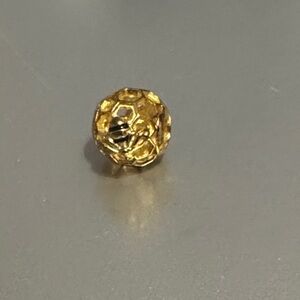 Pandora Gold-Toned Honeycomb charm